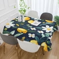thumbnail image 2 of Yayeee Tablecloths 60" x 60" Rectangle Wrinkle Resistant Party Table Cover, Lemon Flowers, 2 of 8