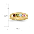 thumbnail image 4 of 14K Yellow Gold Ring Band Family & Mother's Customize Stones Round, Size 9, 4 of 4
