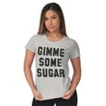 thumbnail image 4 of Gimme Some Sugar Flirty Cute Gym Womens Fitted Plus Size Graphic Tee Brisco Brands 3X, 4 of 5