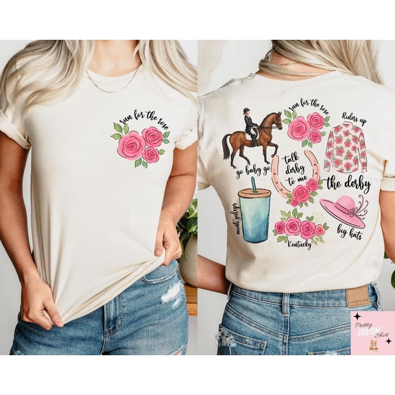 Run For The Roses T-shirt, Derby Day Tee, Race Weekend T-shirt, Horse Racing Tee