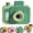 Green, variant on Camera Double Prank Water Gun, Camera Double Prank Water Gun, Creative Double-Sided Reverse Waters Guns, Novelty Game for Parties & Summer Fun, Press the Button and Shoot Forwards