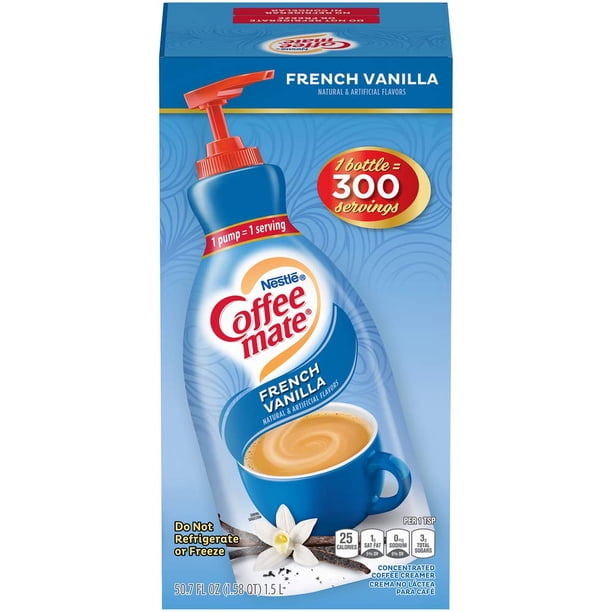 Download Nestle Coffee Mate Coffee Creamer French Vanilla Liquid Pump Bottle 50 7 Ounces Walmart Com Walmart Com
