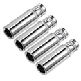 thumbnail image 1 of Unique Bargains 4Pcs 1/4-inch Drive 10mm Cr-V 6-Point Deep Socket, 1 of 4