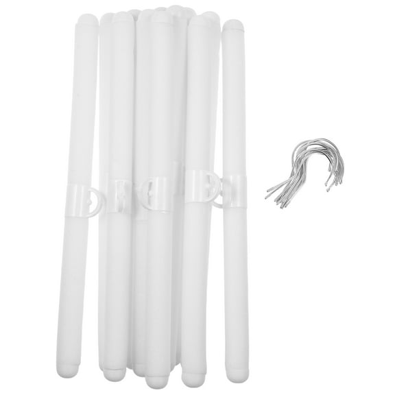 LOLIPPYY Set of 12 Soft Foam Padded Clothes Hangers, White Non- Design for Home and Retail Use