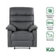 thumbnail image 3 of Sillón Reclinable Tapizado Reposet Moderno De Tela Individual Manual Acolchado Kingshouse gris Estandar, 3 of 9