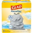 thumbnail image 1 of Trash Bags Glad ForceFlex Tall Kitchen 13L 140 Count, 1 of 9
