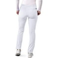 thumbnail image 2 of Adar Addition Scrubs for Women - Skinny Leg Cargo Drawstring Scrub Pants - A6104P - White - 3X, 2 of 7