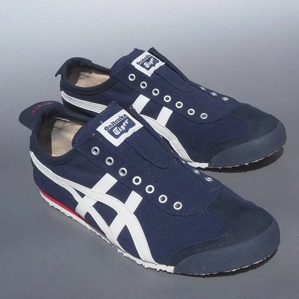 Onitsuka & Tiger Mexico Slip-On Navy Blue White TH3K0N without box Men Us9.5