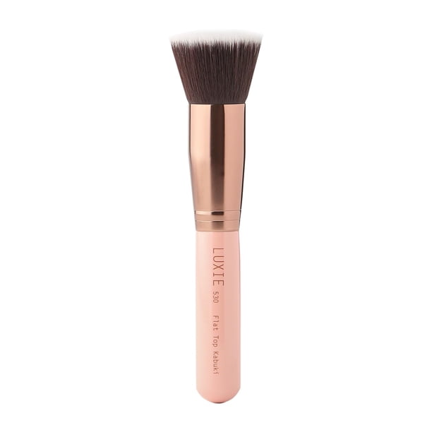 Cepillo Kabuki Brush Luxie 530 con parte superior plana, oro rosa