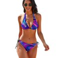 thumbnail image 1 of Abstract Bikini Swimsuit Colorful Geometry Swimwear Sexy Push Up Trendy Bikini Set Beach High Cut Pattern Beachwear, 1 of 5