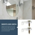 thumbnail image 4 of 100pcs Glass Retainer Clips Cabinet Door Mirror Glass Fixing Clips with Screws, 4 of 9