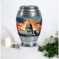 thumbnail image 4 of United States Capitol With Flag Cremation Urns For Ashes, Cremation Urns For Men, Funeral Urns For Adult Human Ashes, Urns For Women, Metal Urns, Urn For Female Ashes, Memorial Urn For Ashes 10 Inch, 4 of 5