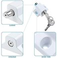 thumbnail image 4 of White Sliding Patio Door Locks Fixed Bolt Window Safety Lock for Child Safety, 4 of 4
