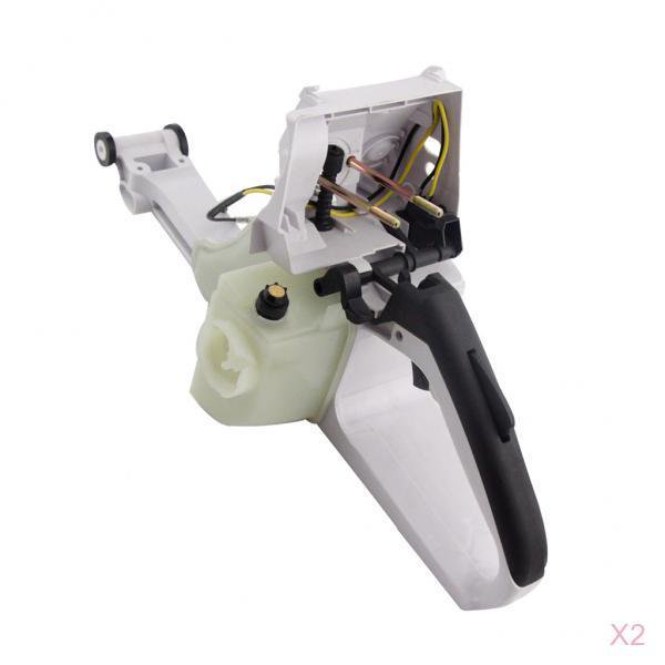 2x MANGO TRASERO DE DEPÓSITO DE COMBUSTIBLE DE GAS PARA DE CADENA STIHL 046 MS460 MS461 # 1128350 0833 Zulema Manija trasera del tanque de combustible