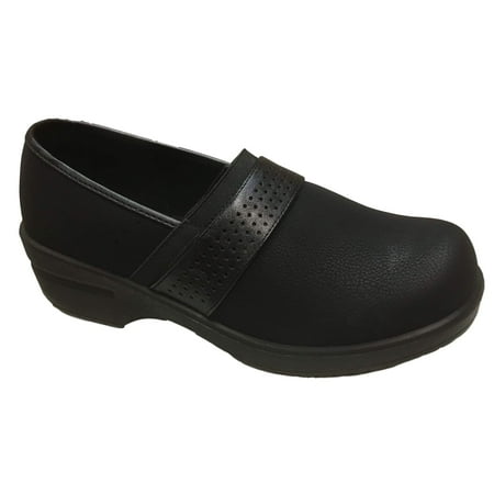 Savvy Faith Women's Slip Resistant Nursing Clog in Black