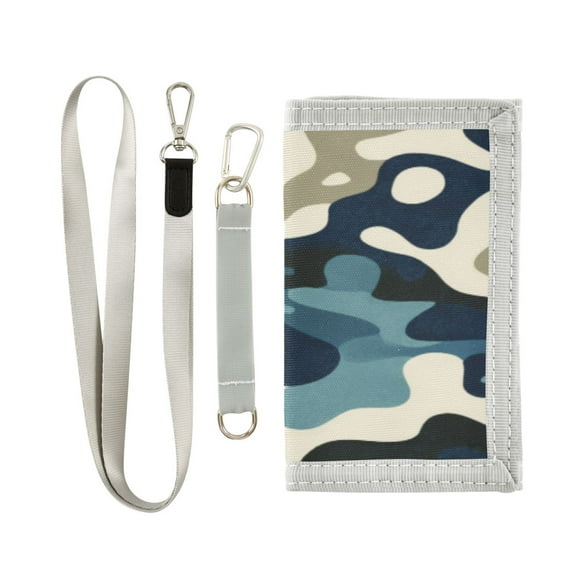 Novelty Wallets Foldable Novelty Wallets Prefect Gifts for Every Scene Dark-toned Camouflage Pattern