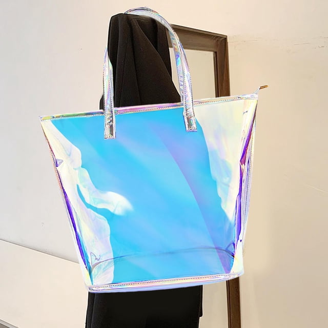 Bolsa de Cosméticos Colco Tote Grande de TPU Colorido para Niñas Estilo Informal