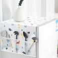 thumbnail image 1 of Bangus Housse de Réfrigérateur Anti-Poussière Housse de Machine à Laver avec Poches de Rangement Universelle Décoration de Cuisine, 1 of 4