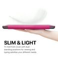 thumbnail image 6 of New iPad 9.7 Inch Case 2018/2017 - Slim Lightweight Smart Shell Folio Cover Case w/ Multi-angle Folding Stand, Smart Auto Wake / Sleep & Apple Pencil Holder Slot for iPad 6th Gen Tablet (Pink), 6 of 8