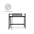 thumbnail image 6 of Your Zone Kiarah Twin Loft Bed with Ladder, Black, 6 of 15