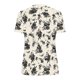 thumbnail image 3 of Mujeres Tops Casual V-Cuello Impreso Oversized Mangas Cortas Camiseta Top, Poliéster Verano Primavera, 3 of 5