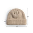 thumbnail image 5 of Xinyolin Beanie Hat High Elastic Flanging Acrylic Fiber Windproof Brimless Knitted Skullcap for Unisex, 5 of 8