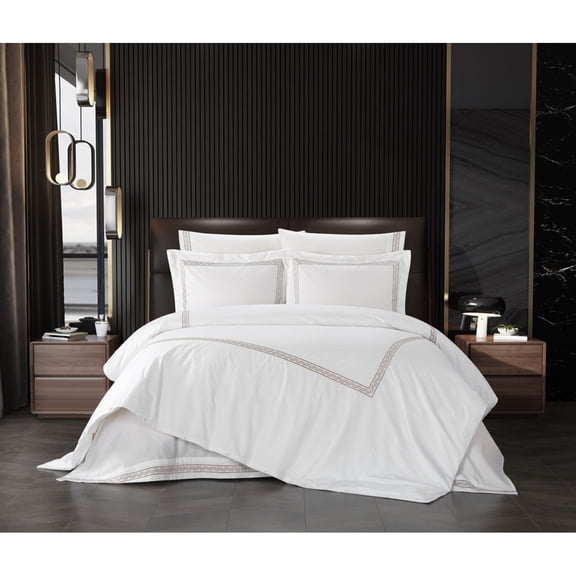 Ella 3 Piece Duvet Cotton Cover Set Hotel Collection Bedding