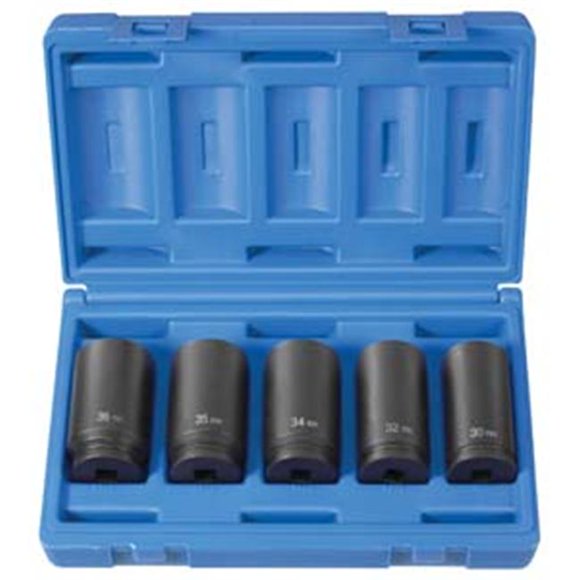 Grey Pneumatic GY1705SN 1/2" Drive 5 Pieces Spindle Nut Set