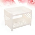 thumbnail image 2 of IBASETOY White Plastic Kitchen Cabinet Shelf for Storage and Countertop Spice Rack Organizer, 2 of 6
