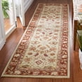 thumbnail image 3 of SAFAVIEH Chelsea Nessa Traditional Wool Area Rug, Ivory/Rust, 5'3" x 8'3", 3 of 8