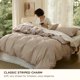 thumbnail image 2 of Funda nórdica tamaño king Bedsure 100% algodón lavado color beige, 2 of 8