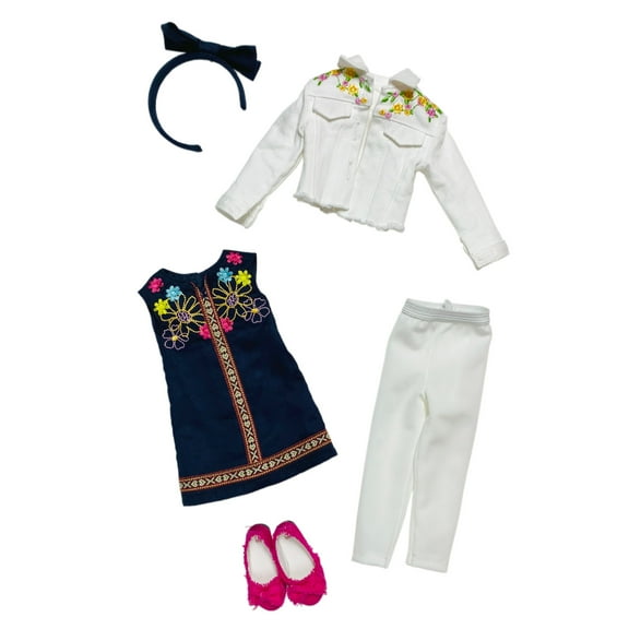 Ruby Red Fashion Friends - Sunday Afternoon Tea Outfit Set Doll Clothing