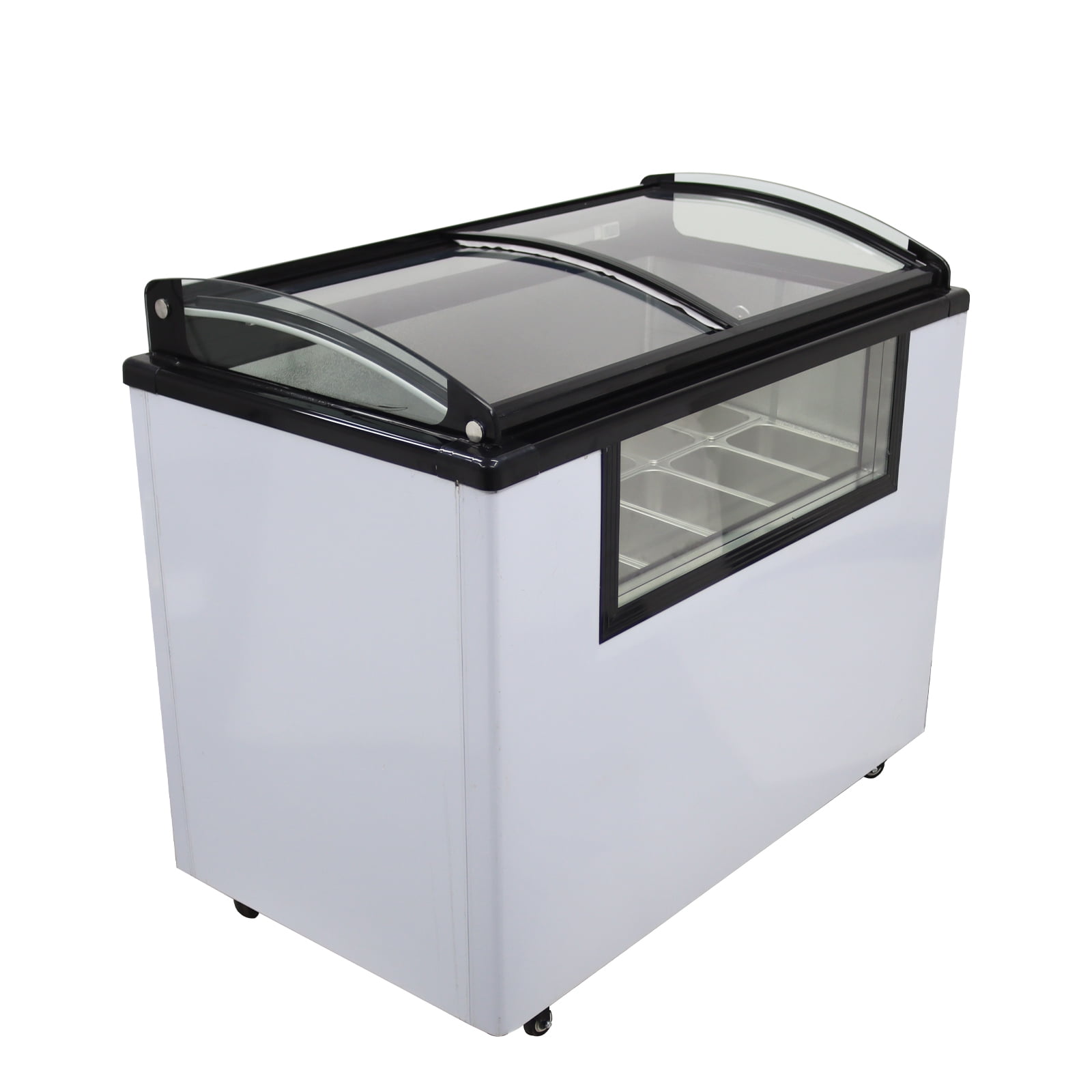 12 Pan Ice Cream Showcase Gelato Dipping Cabinet Freezer Ice Cream Dipping Cabinet