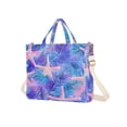 thumbnail image 7 of FORMRS Womens Corduroy Tote Bag Crossbody Shoulder Handbag with Pocket, Pink Starfish Pattern, 7 of 7