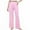 Pink, variant on HAiming Women's Wide Leg Sweatpants Elastic High Waisted Pants Solid Color Lightweight Pant Fall Clothes with Pockets