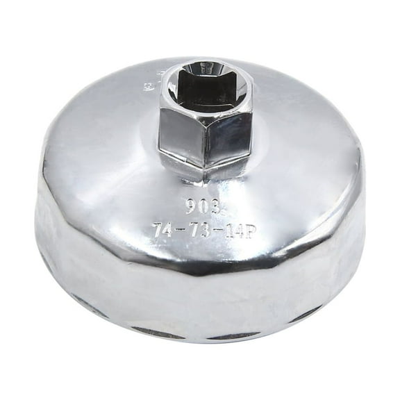 Unique Bargains Steel 73-74mm 14 Flutes Car Oil Filter Cap Wrench Socket Housing Remover Tool