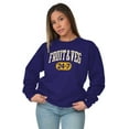 thumbnail image 4 of Fruit Veg Herbivore Vegetarian Unisex Plus Fleece Graphic Sweatshirt Brisco Brands 3X, 4 of 6
