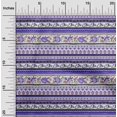 thumbnail image 2 of oneOone Georgette Viscose Purple Fabric Asian Floral With Geometric Sewing Craft Projects Fabric Prints By Yard 42 Inch Wide, 2 of 4