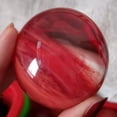 thumbnail image 6 of K-KED 70mm Big Natural Red Smelting Healing Quartz Stone Ball Crystal Sphere W/ Stand, 6 of 9