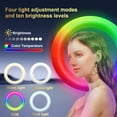 thumbnail image 5 of 360-Degree Rotating Glass Photo Booth with Selfie Fill Light & 31.5-Inch Auto Rotating Video Platform for Weddings, Parties, Birthdays, and Holiday Celebrations, 5 of 7