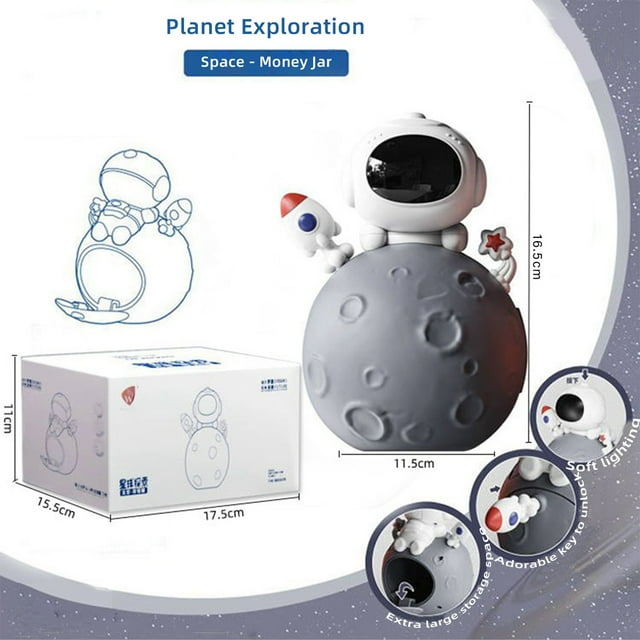 Linda hucha, hucha linda moneda hucha astronauta juguetes hucha durabilidad extendida