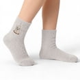 thumbnail image 5 of WEGFTDUOP Women's Winter Thick Warm Mid-Tube Socks Wool Polyester Elastic Cute Australian Fleece Home Indoor Outdoor Floor Wear Moisture-Wicking Odor-Resistant Footwear, 5 of 6