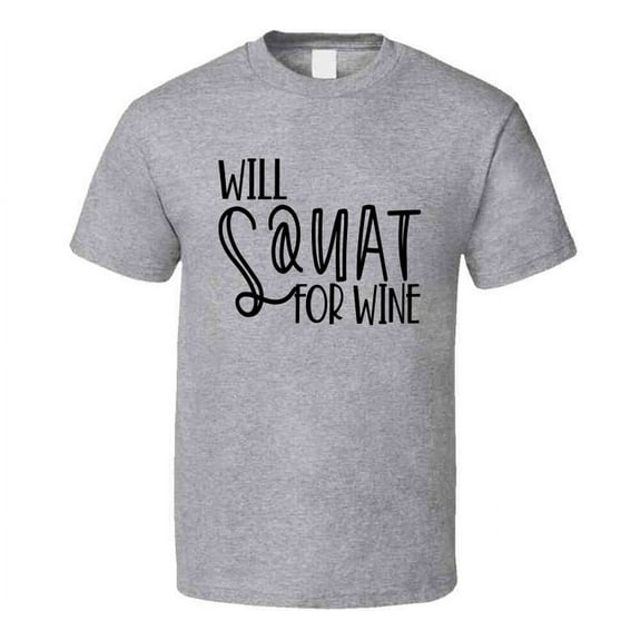 TrendyTees Funny And Sarcastic Novelty Wine Lover Workout T-Shirt, Unisex, 1-Pack