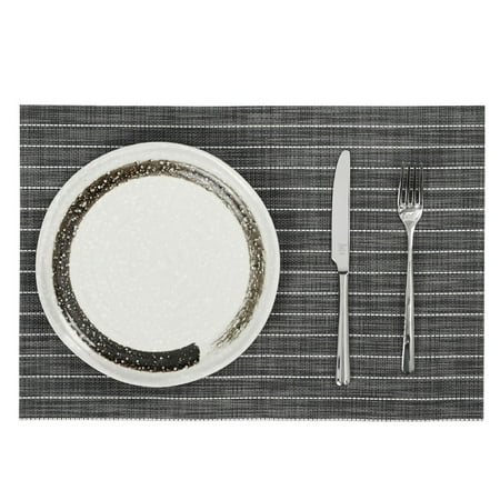 

Dream Lifestyle Heat Resistant Placemat Reusable Placemat Heat Resistant Striped Placemat Durable Reusable Table Mat for Home Kitchen Decoration