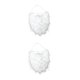 thumbnail image 4 of Bewildely Santa Claus Fake Beard Christmas Cosplay Shield Performance Toys Props Party Adult Children Role-Playing blanco 2Conjunto, 4 of 6