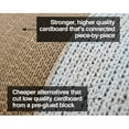 thumbnail image 2 of PetFusion Jumbo 2 level Cat Scratcher Lounge Scratch, Play, Perch, and Hide Pet Furniture, 39" x 11" x 14", White, 2 of 7