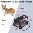 thumbnail image 2 of Raccoon Fabric 900D Oxford Cloth Pet Carrier Bag with Sherpa Base and Nylon Webbing,Dog Travel Carrier for Small to Medium Dogs, 2 of 7