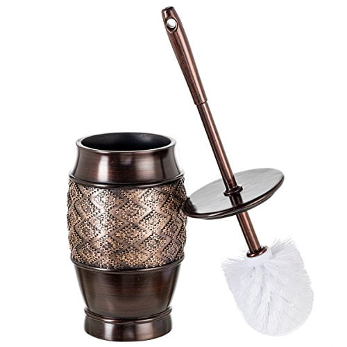 Brosse de Nettoyage Décorative pour Toilettes Dublin avec Support et Couvercle - (5 x 5 x...