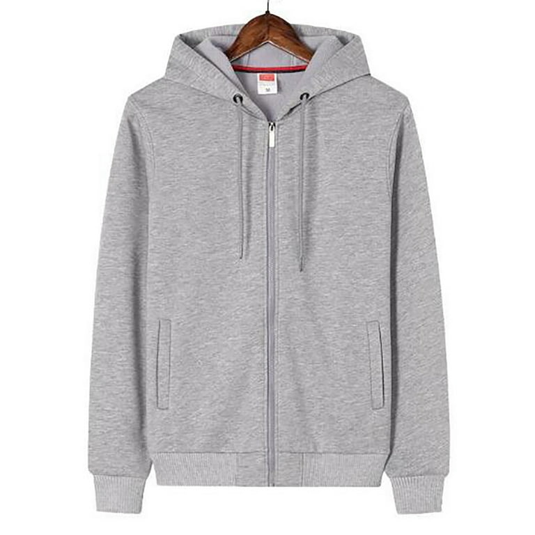 njshnmn Men's Big and Tall Zip Up Hoodies Mens Hooded Sweatshirts