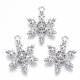 thumbnail image 1 of Tibetan Style Alloy Pendants Lead Free & Cadmium Free Snowflake Antique Silver 23x17.5x2.5mm Hole: 1.8mm, 1 of 2